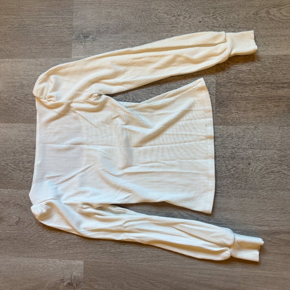 NWOT Reformation Jeans Ribbed Vita Top in White XS - Picture 5 of 9